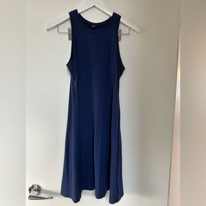 Blue uniqlo swing dress in super comfy fabric